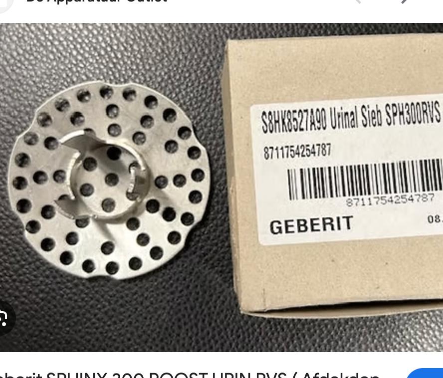 Geberit SPHINX 300 ROOST URIN RVS (Afdekdop) *Nieuw*, Nieuw, Ophalen of Verzenden, Info@Geberit.nl, Geberit