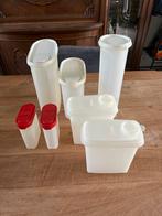 Tupperware voorraad bussen wit en rood, Ophalen, Gebruikt, Wit, Bus of Trommel