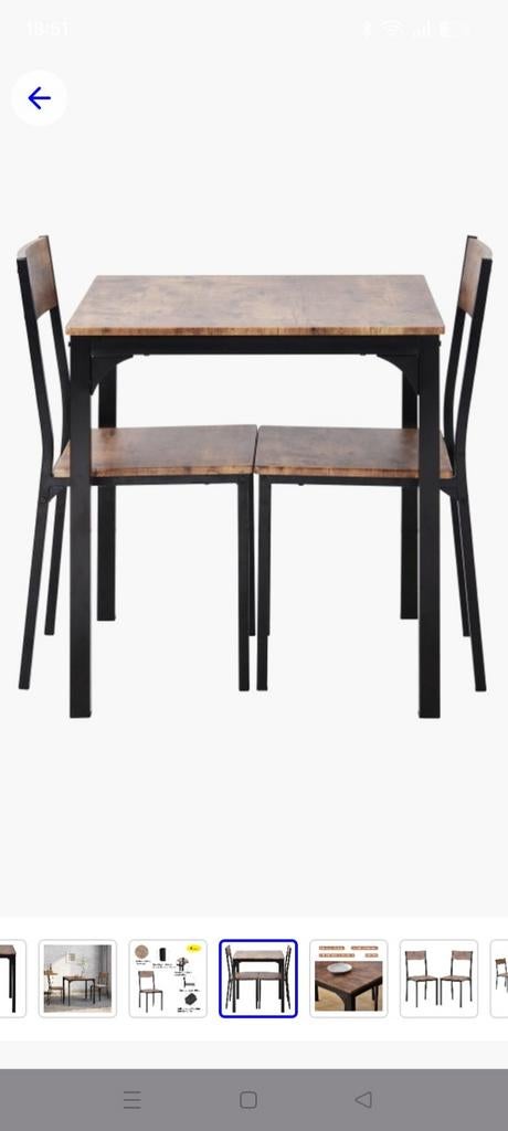 Eetset, Huis en Inrichting, Stoelen, Ophalen