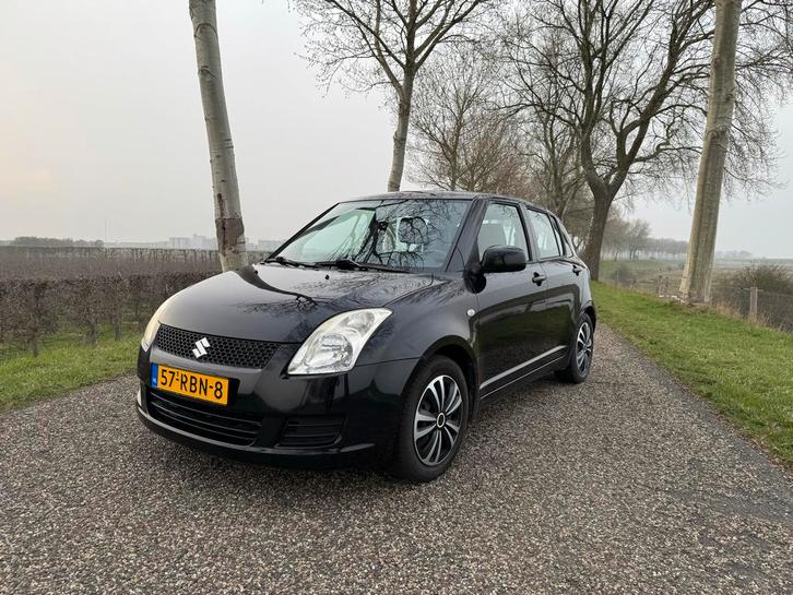 Suzuki Swift 1.3 5DRS 2008 Zwart 5 deurs, Auto's, Suzuki, Particulier, Swift, Airbags, Airconditioning, Centrale vergrendeling