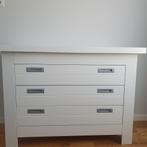 Witte commode met 3 lades, Kinderen en Baby's, Kinderkamer | Commodes en Kasten, Ophalen, Zo goed als nieuw, 90 tot 105 cm