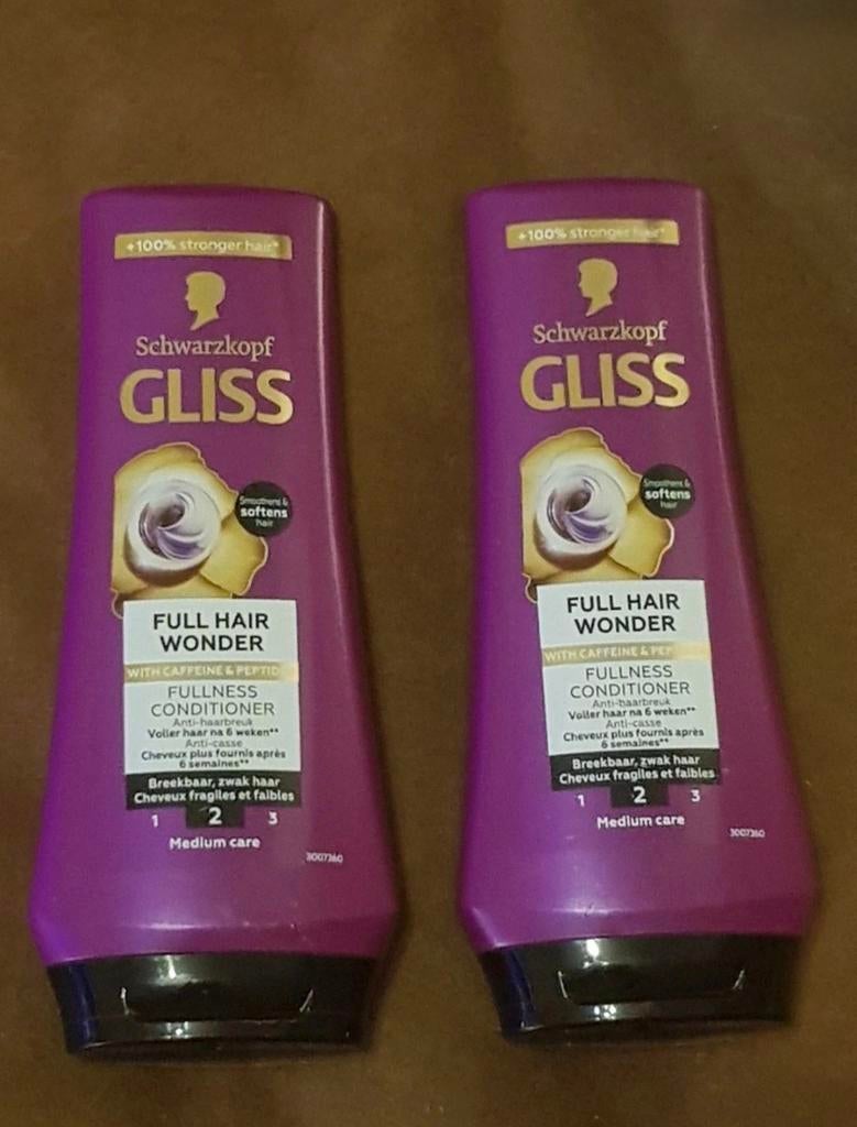 2x Nieuwe Schwarszkopf Gliss 100% stronger Full Hair wonder, Ophalen of Verzenden, Nieuw
