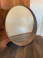 Nr.291: Grote IKEA spiegel 80 cm met walnootfineer, Ophalen, Rond, Nieuw, 75 tot 100 cm