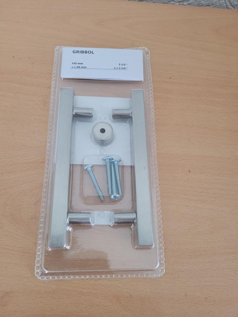IKEA GRIBOL handgrepen 140 mm nieuw, Doe-het-zelf en Verbouw, Hang- en Sluitwerk, .., .., Overige typen, Nieuw