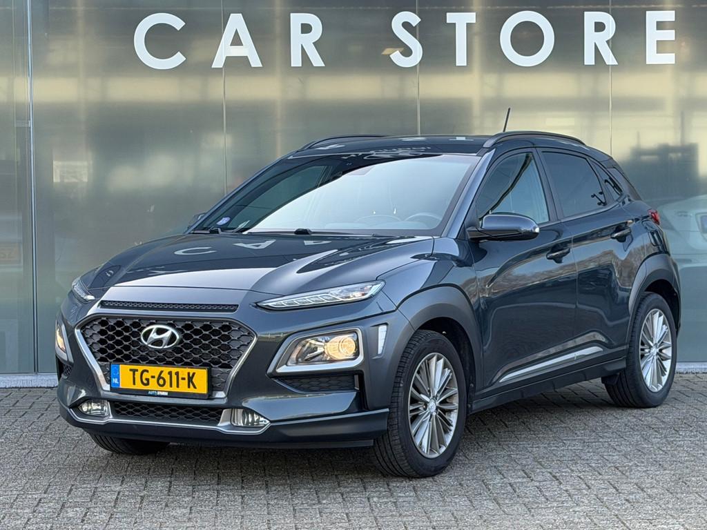 Hyundai Kona 1.0T Fashion TREKHAAK CAMERA CARPLAY, Auto's, Hyundai, Voorwielaandrijving, Gebruikt, Leder en Stof, Parkeersensor