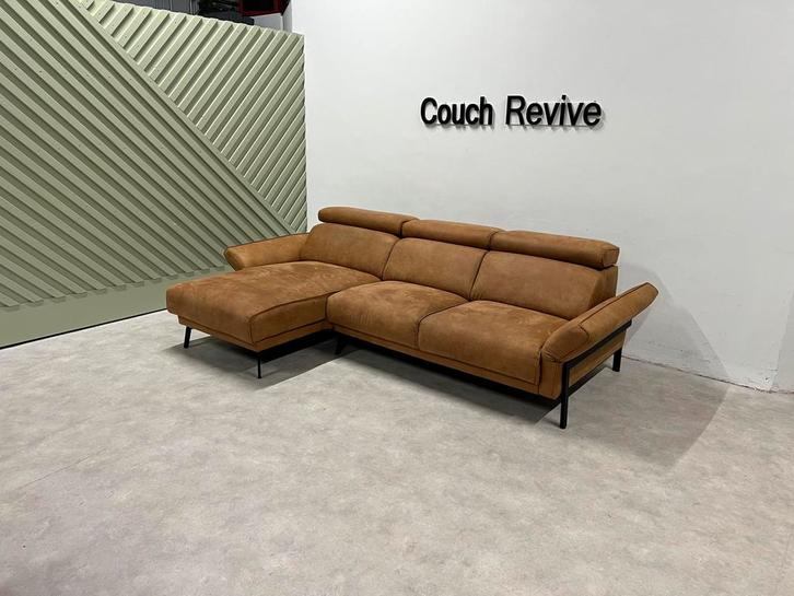 GRATIS LEVERING H&H Microleer Hoekbank 275x160 REFURBISHED, Huis en Inrichting, Banken | Bankstellen, Zo goed als nieuw, Vierpersoons of meer