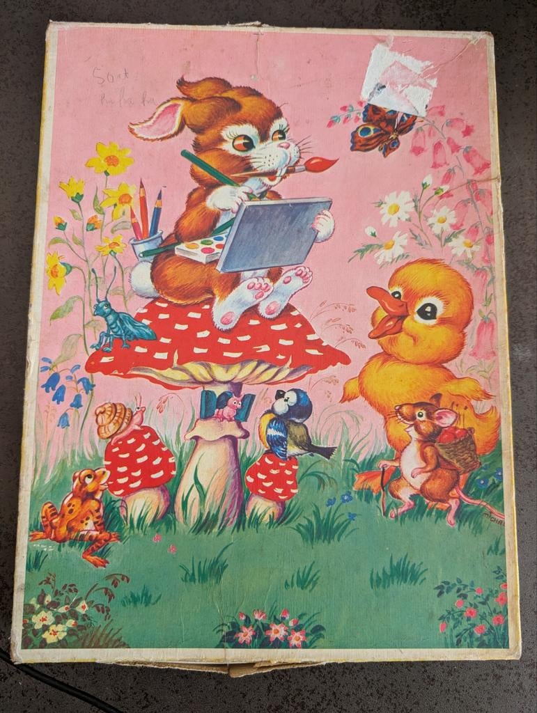 Vintage houten puzzel, Ophalen of Verzenden