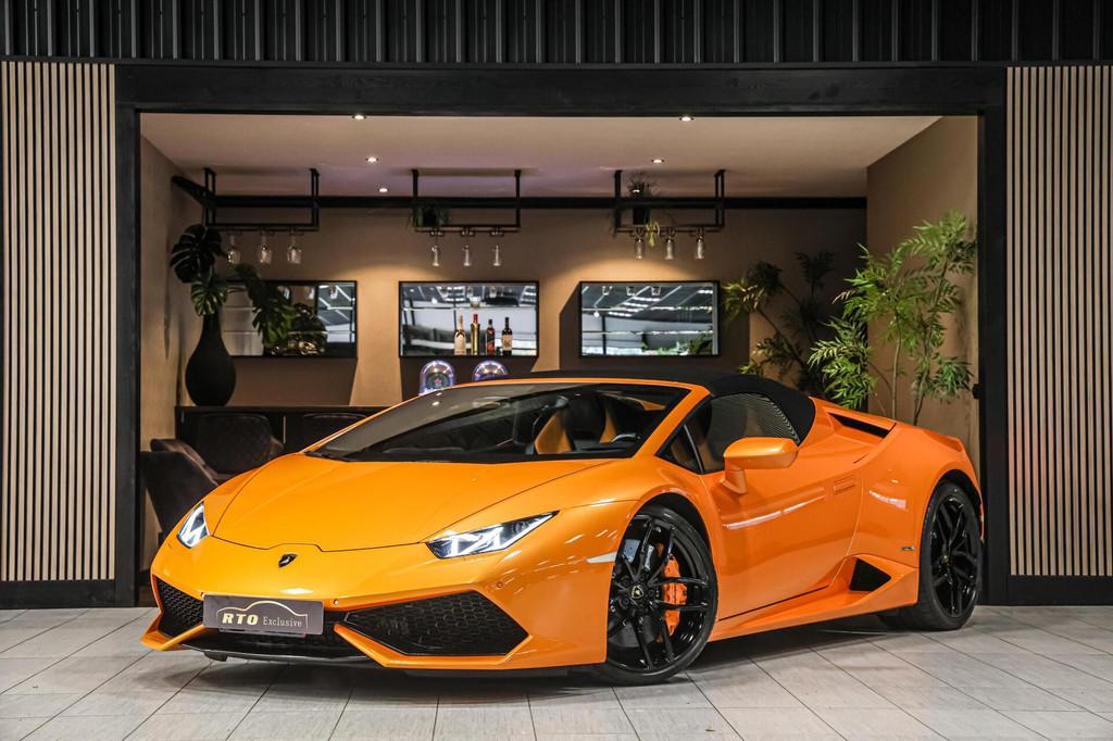 Lamborghini Huracán 5.2 V10 LP610-4|Lift|Keramisch|Alcantar, Auto's, Lamborghini, Automaat, Zwart, Startonderbreker, Bedrijf