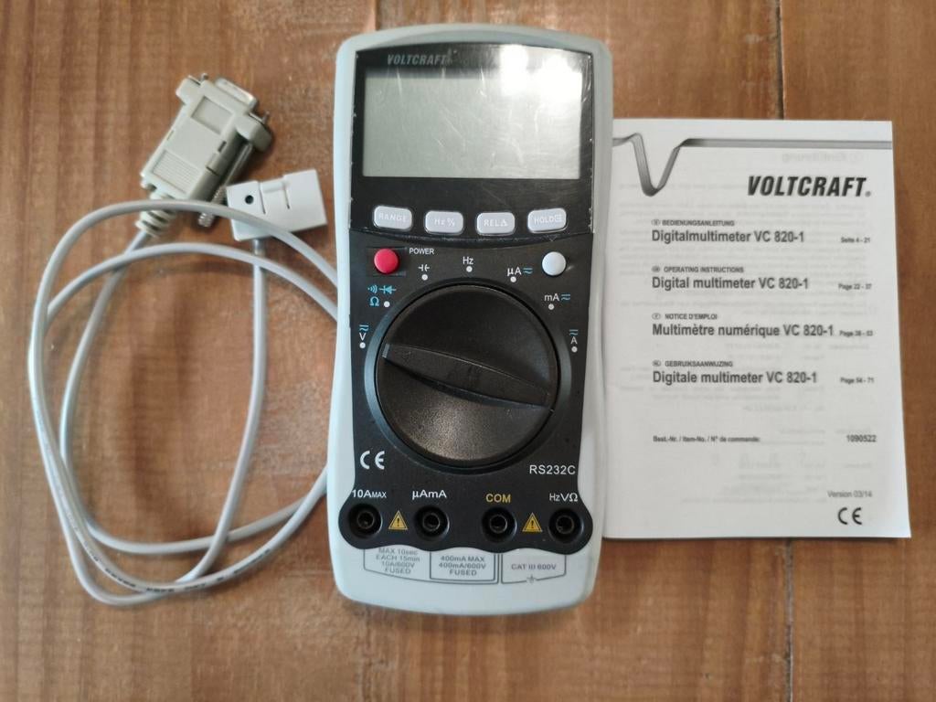 Voltcraft VC820-1 digitale multimeter, Ophalen of Verzenden, Gebruikt, Multimeter