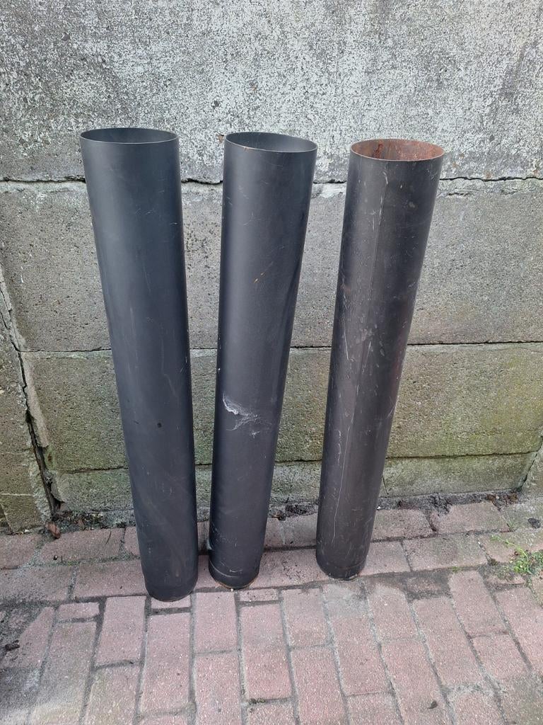 Kachelpijpen 3 x 1 mtr dia 135mm, Doe-het-zelf en Verbouw, Buizen en Afvoer, Ophalen, Minder dan 2 meter, 80 mm of meer