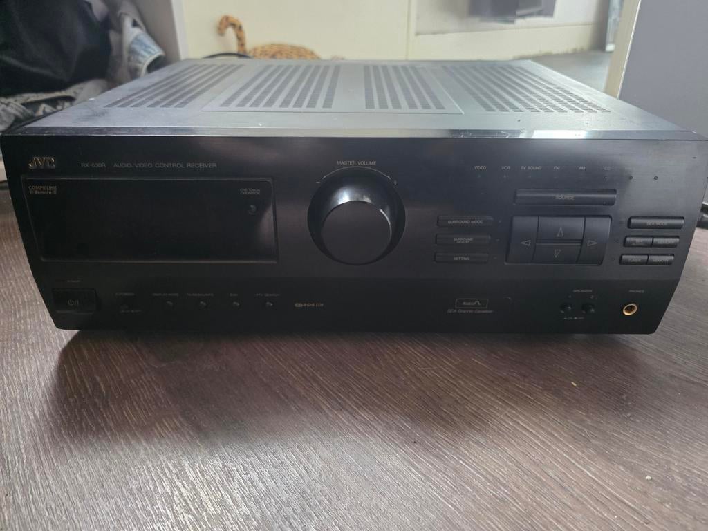 JVC RX-630RBK stereo receiver, Ophalen, JVC, Zo goed als nieuw, 120 watt of meer