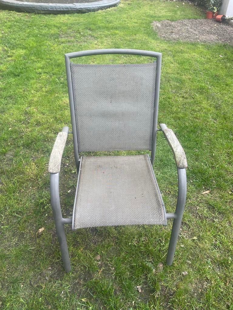 Tuinstoelen (9 stuks) Hartman, Ophalen, Gebruikt, Metaal, Stapelbaar