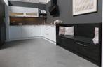 NOLTE, showroom - keuken, lak wit mat, glasdeur, zitbank eik, Ophalen, Wit, Nieuw, Enkelwandige keuken
