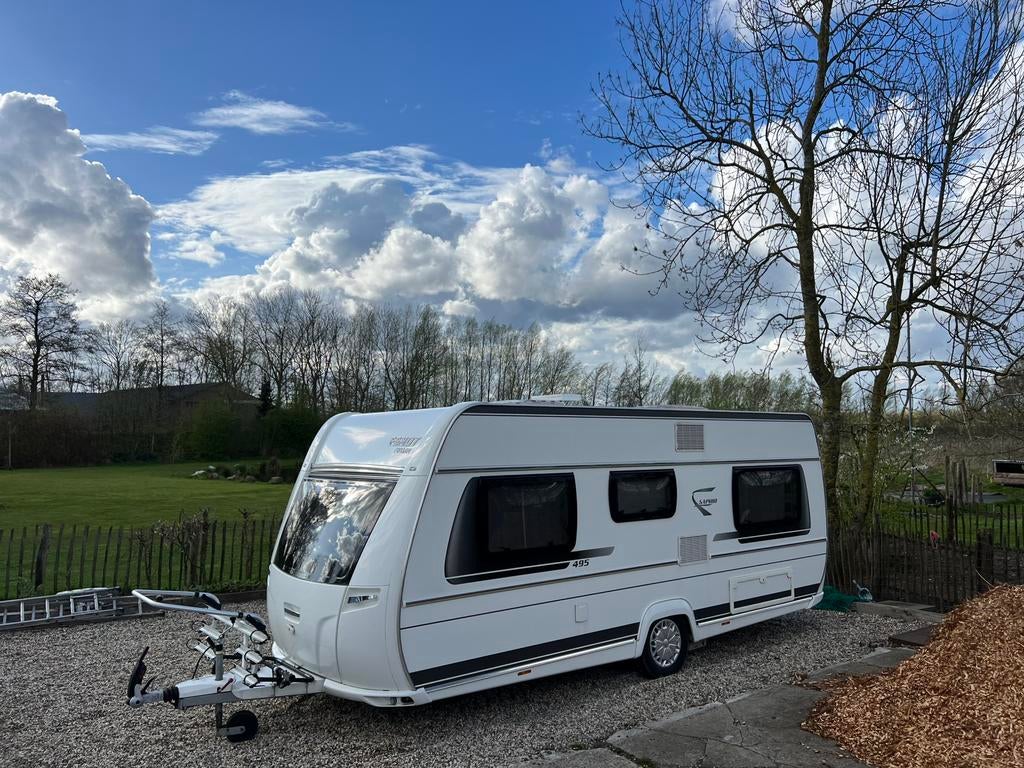 Fendt 495 SF Saphir | 2018 | voortent | Mover | schoteltv, Caravans en Kamperen, Rondzit, Hordeur, Particulier, Fendt