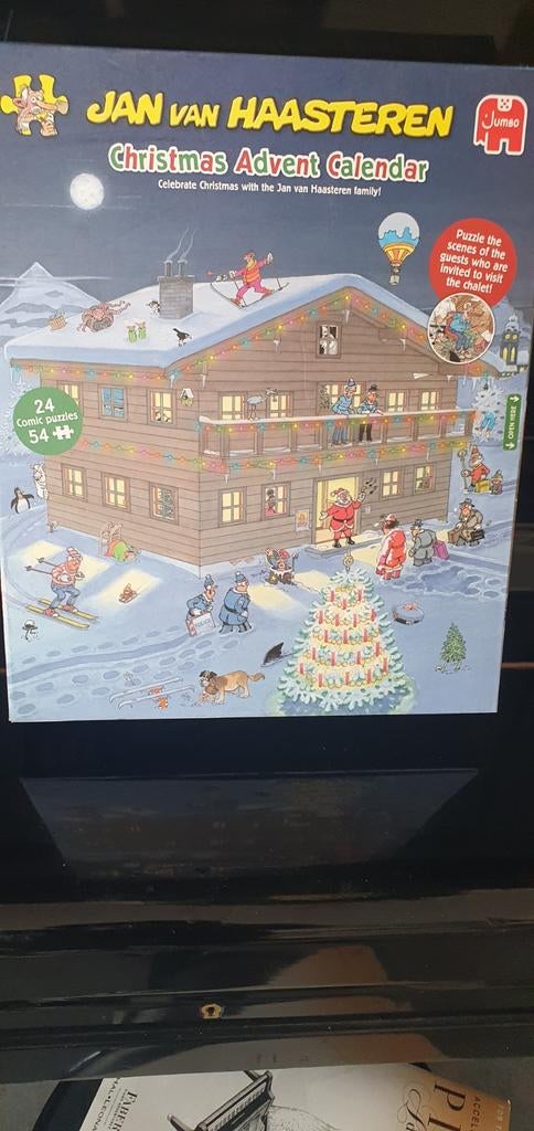 Jan van Haasteren Christmas Advent Kalender 24 Puzzels, Ophalen of Verzenden, Minder dan 500 stukjes, Zo goed als nieuw, Legpuzzel
