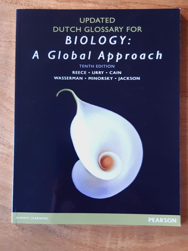 Updated dutch glossery  biology a global approach  Pearson, Boeken, Studieboeken en Cursussen, Ophalen of Verzenden, Beta, Gelezen