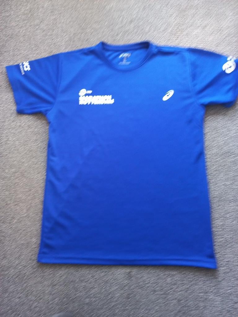 Rotterdam Marathon T-shirt Heren Maat S Asics Blauw, Kleding | Heren, T-shirts, Blauw, Nieuw, Ophalen of Verzenden, Asics