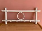 Vintage Rotan Kapstok - 56x24cm, Wandkapstok, Overige materialen, Gebruikt, Ophalen of Verzenden