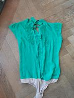 Fornarina top body groen mesh stof doorzichtig. maat S, Maat 38/40 (M), Ophalen of Verzenden, Zo goed als nieuw, Lange mouw