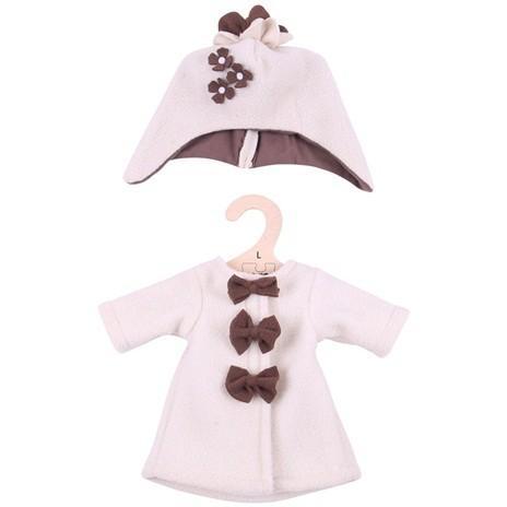Poppenkleding Bigjigs beige jasje met muts 32-35cm (L), Kinderen en Baby's, Speelgoed | Poppen, Nieuw, Babypop, Ophalen of Verzenden