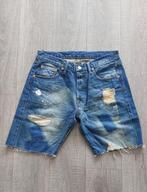 Levis distressed denim shorts, Blauw, Overige jeansmaten, Ophalen of Verzenden, Gedragen