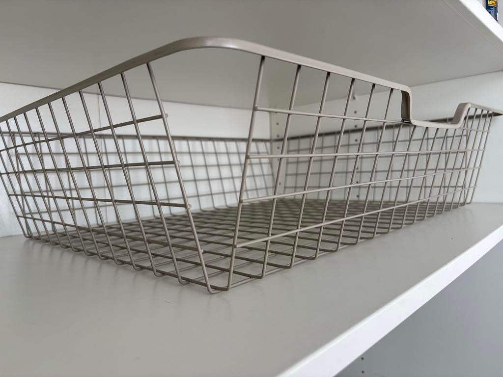 2x Komplement Pax draadmanden - beige, Huis en Inrichting, Kasten | Kledingkasten, Ophalen, 50 tot 100 cm, Zo goed als nieuw, Minder dan 100 cm