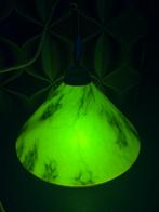 Art Deco hanglamp | Uranium | Ouraline | Messing, Antiek en Kunst, Ophalen of Verzenden