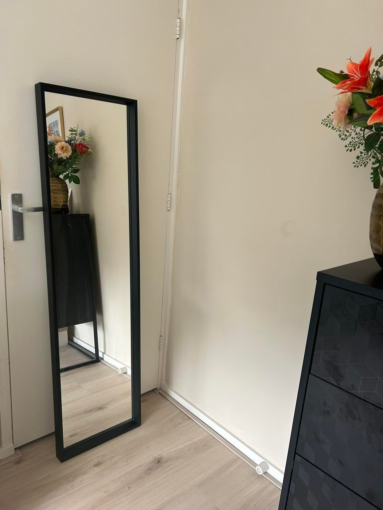 Spiegel rechthoek, Huis en Inrichting, Woonaccessoires | Spiegels, Ophalen, Minder dan 50 cm, 100 tot 150 cm, Zo goed als nieuw