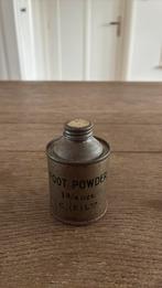 Antiek metalen potje Foot Powder, Ophalen of Verzenden