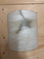 Vintage Albasten Wandlamp - 21x21 cm - Snoer naar keuze, Ophalen of Verzenden, Gebruikt