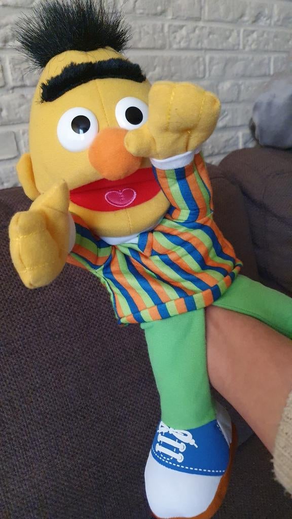 Handpop Bert van Sesamstraat., Ophalen of Verzenden, Zo goed als nieuw, Overige typen