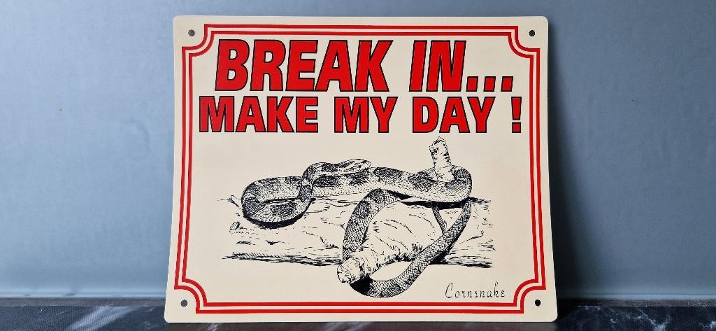 Plaat met afbeelding van Korenslang / Cornsnake, Dieren en Toebehoren, Ophalen of Verzenden, Gebruikt, Overige typen