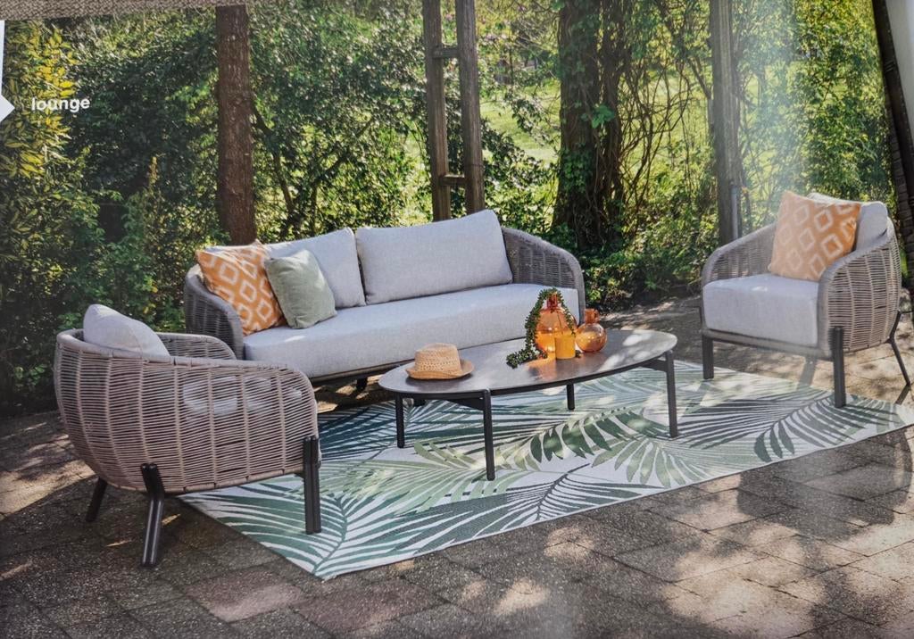 Garden impressions loungeset ROPE TAUPE SETPRIJS €, Tuin en Terras, Tuinmeubel-accessoires, Ophalen, Nieuw