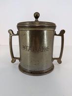 Franse tinnen tabakspot – Marinoni – 95% tin, Antiek en Kunst, Antiek | Tin, Ophalen of Verzenden