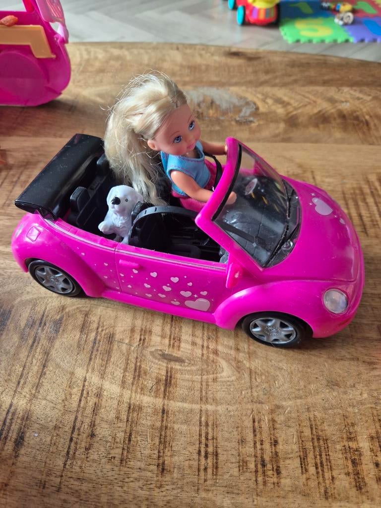 Evi Love Cabrio met pop en hondje, Ophalen, Gebruikt