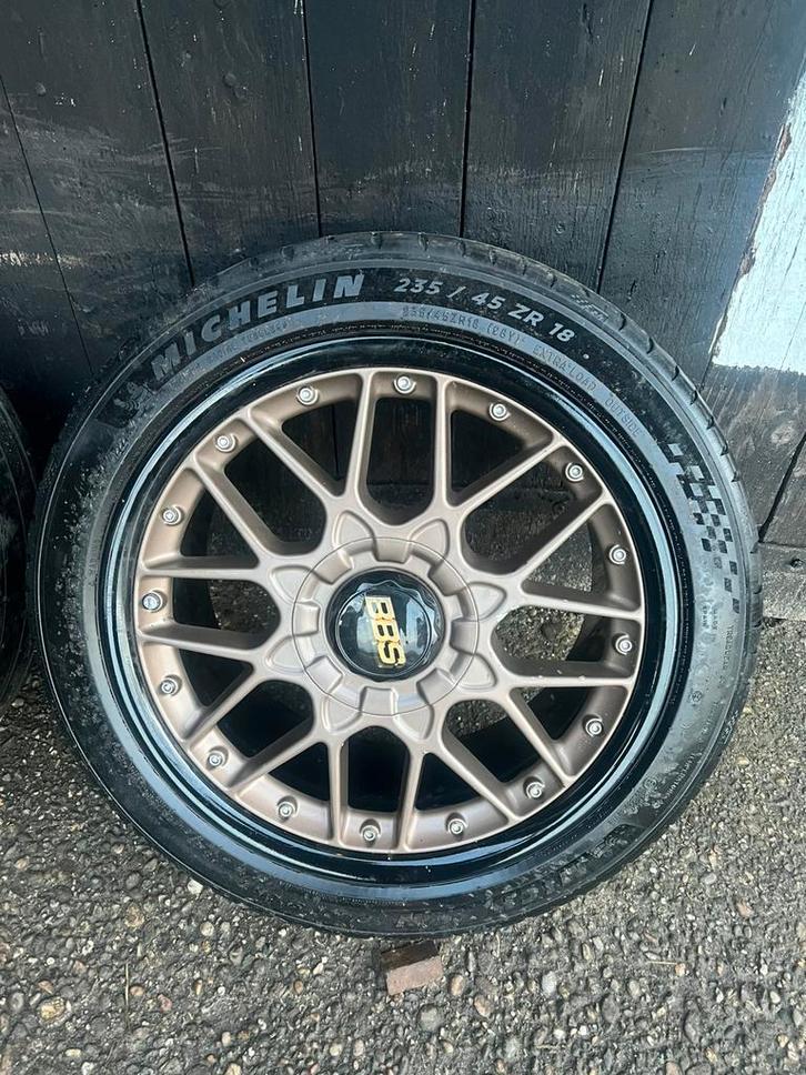 Originele BBS RS VW T3 Multivan 18? Michelin zomer set, Auto-onderdelen, Banden en Velgen, 18 inch, Gebruikt, Banden en Velgen