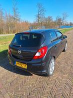 Opel Corsa 1.4 Ecotec 5D 2012 Zwart, APK tot 2 april 2027, Auto's, Zwart, 4 cilinders, Leder en Stof, Zwart