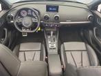 Audi A3 Cabriolet S3 2.0 TFSI 301pk quattro RS-Zetels, Auto's, Automaat, 12 maanden, Gebruikt, Zwart