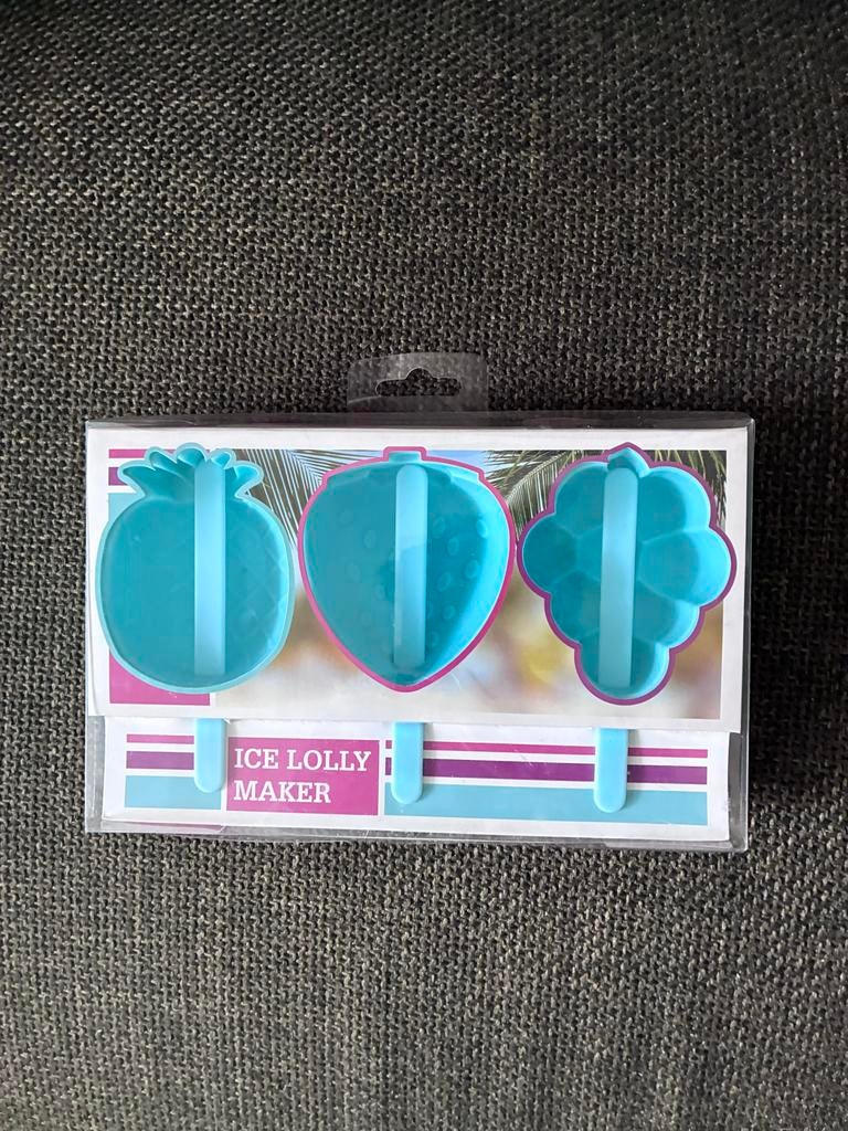 Ijsjesmaker set van 3 fruitvormen - Nieuw, Huis en Inrichting, Overige typen, Kunststof, Nieuw, Ophalen of Verzenden