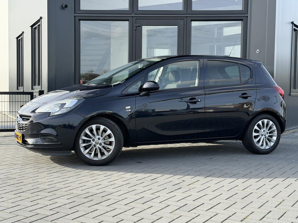 Opel Corsa 1.0 Turbo 120 Jaar Edition Clima | Cruise | Ver., Voorwielaandrijving, Stof, Gebruikt, Blauw