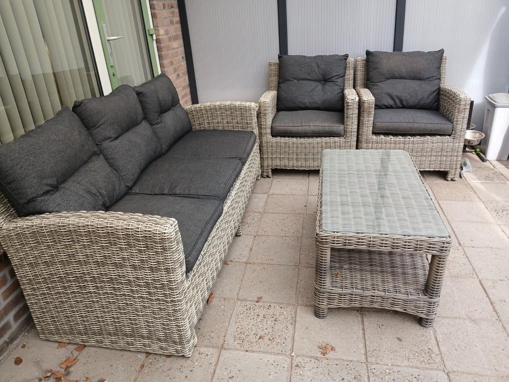 Bois le duc tuinset loungeset, Ophalen, 5 zitplaatsen, Kunststof, Gebruikt