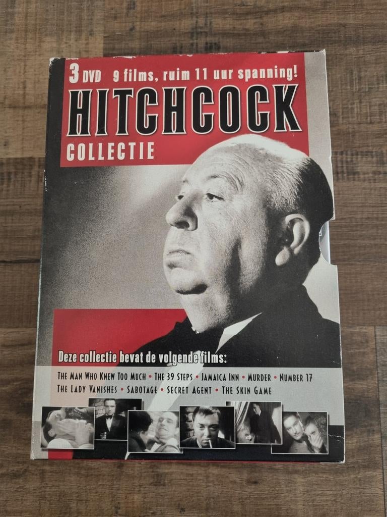 Hitchcock Collectie Set 3 DVD's - 9 Films, Vanaf 12 jaar, Ophalen of Verzenden, Gebruikt, Boxset