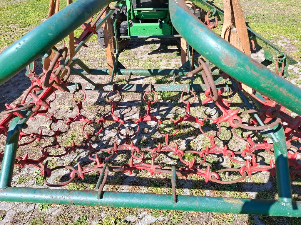 Weidesleep, weiderol, weidehekken en kunstmeststrooier, Ophalen, Gebruikt