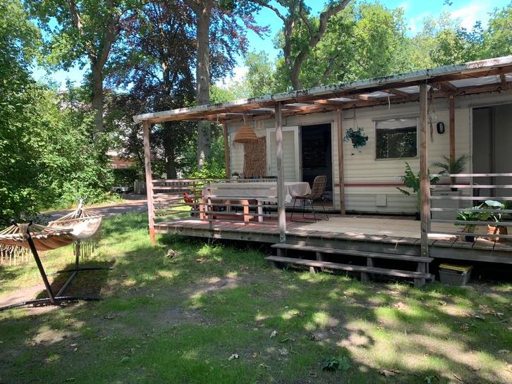 Caravan met veranda en elektra te huur op camping Bakkum, Caravans en Kamperen, Verhuur