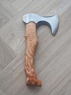 Bijl met bewerkte houten steel, Verzenden, Nieuw