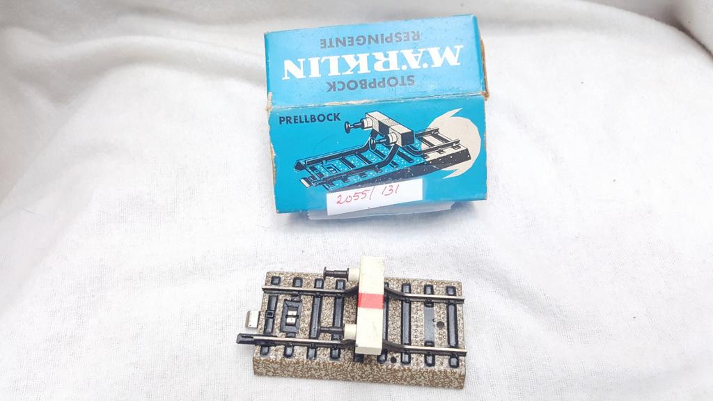 Märklin H0 7190 M-rail stootblok  als nieuw + OVP, Hobby en Vrije tijd, Wisselstroom, Rails, Ophalen of Verzenden, Zo goed als nieuw