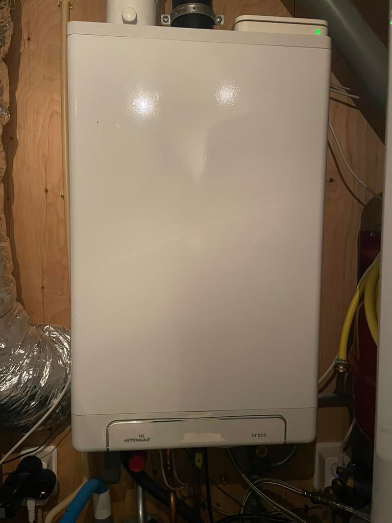 Intergas Kombi Kompakt HREco 36 CV-ketel uit ‘18/19, Ophalen, 30 tot 80 cm, Gebruikt, Hoog rendement (Hr)