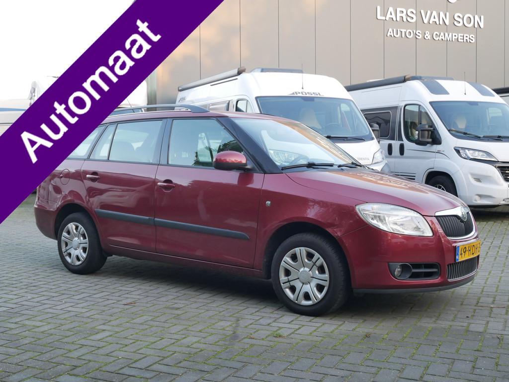 Skoda Fabia Combi 1.6-16V Ambiente, DSG Automaat, Airco, 450 kg, Gebruikt, 4 cilinders, 49 €/maand