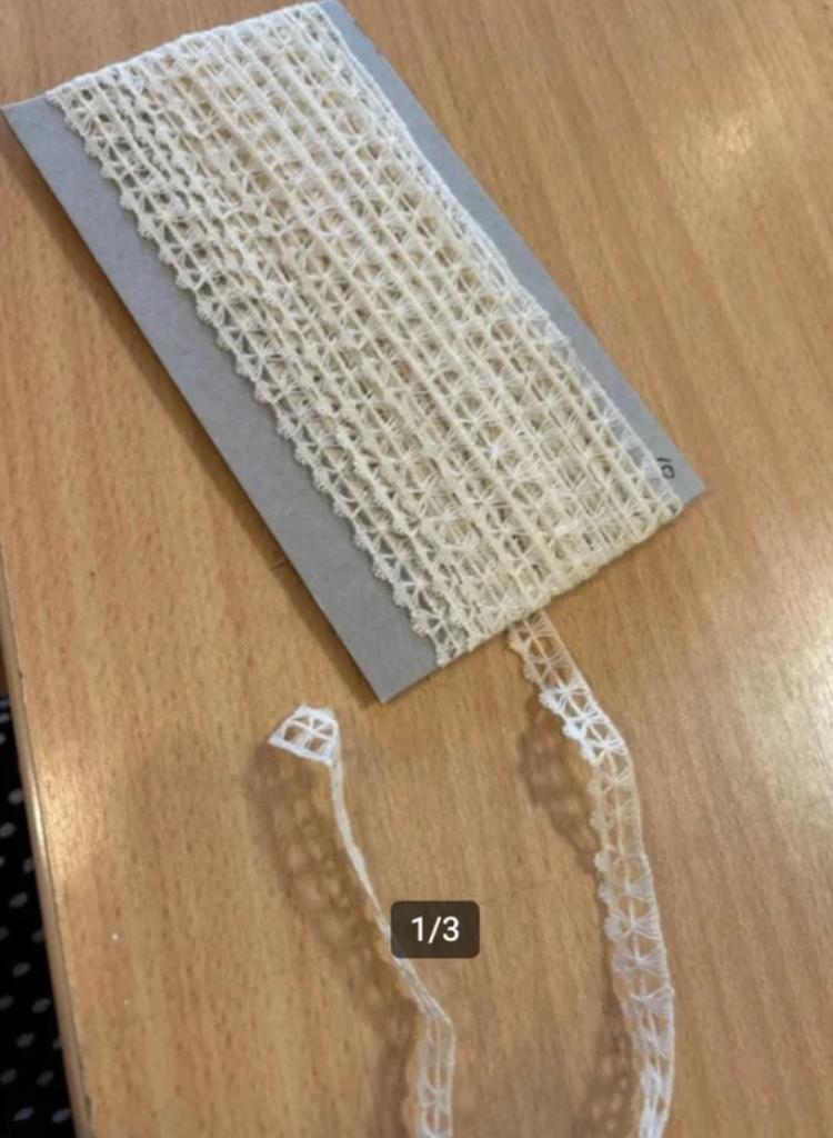 10 m Katoenen vintage kant, Hobby en Vrije tijd, Naaien en Fournituren, Ophalen of Verzenden, Zo goed als nieuw, Kant