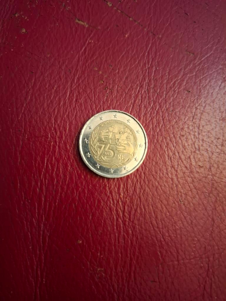 2 Euro Munt Frankrijk 2021 - 75 Jaar UNICEF, Postzegels en Munten, Munten | Europa | Euromunten, Losse munt, 2 euro, Frankrijk